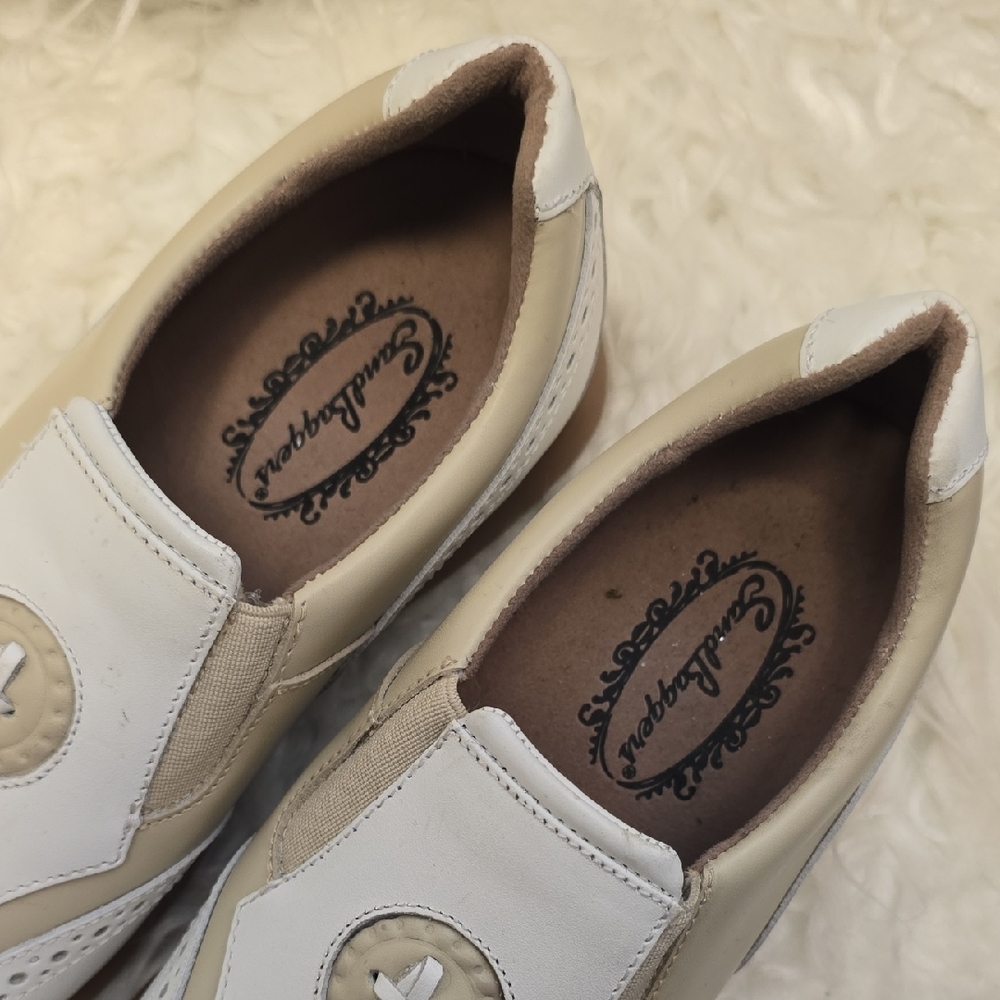 COCLICO Women's Cream and Tan Loafers - Picture 2 of 10